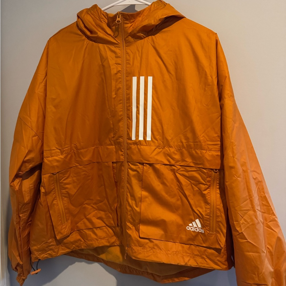 Adidas Men's Vibrant Orange Windbreaker
